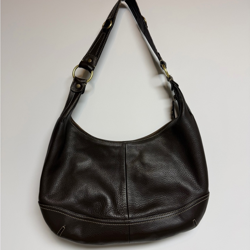 Vintage Eddie Bauer Genuine Leather Hobo Bag